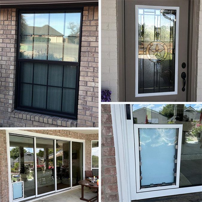 Glass windows, doors, and pet doors by Weatherford Glass