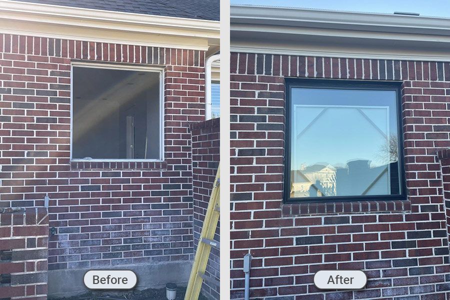 Window replacement installation before and after